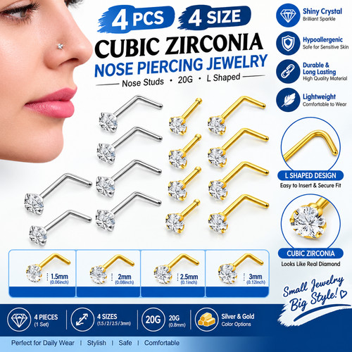 4pcs 20g cubic zirconia - 20g,