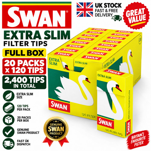 Swan extra slim filter tips - slim,