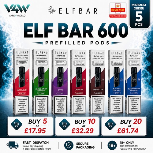 Elf bar 600 prefilled pods - 600,