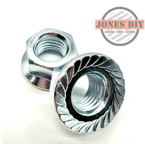 Serrated flange nuts m10 - serrated,