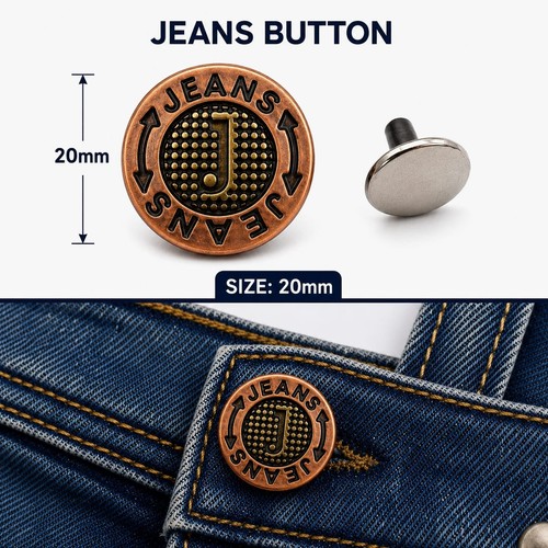 10x 20mm jeans buttons - jeans,
