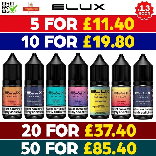 Elux nic salt 10ml liquid - salt, e