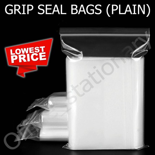 Grip seal bags - seal, self