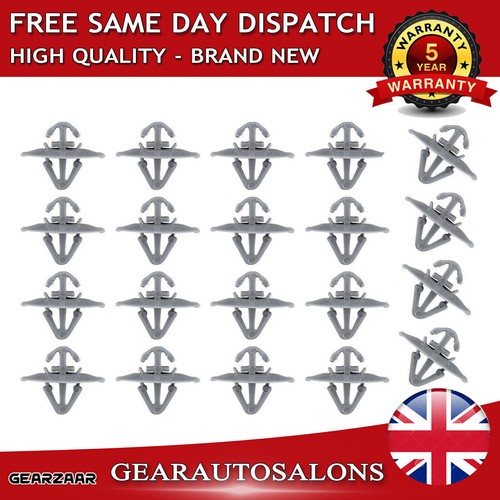 20x plastic clips for vauxhall - plastic,