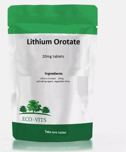 Lithium orotate 20mg tablets - lithium,