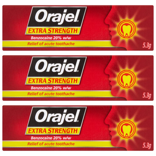 Orajel extra strength - extra, gel