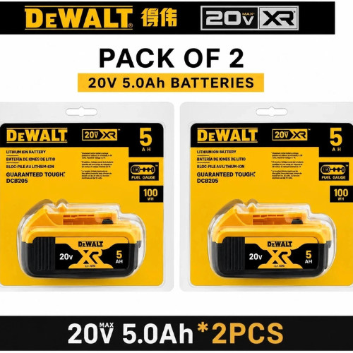 Pcs dewalt 5ah - 5ah, battery
