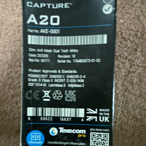 Texecom capture a20 - texecom, anti-mask