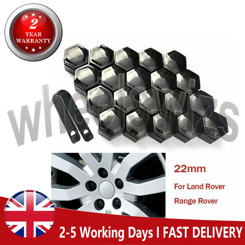 22mm black wheel nut bolt - 20, x