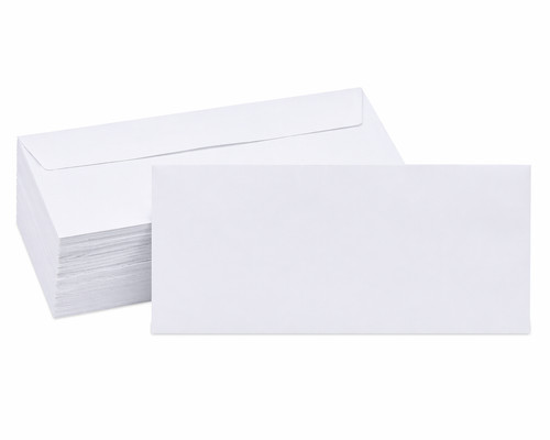 Plain white self seal - self,