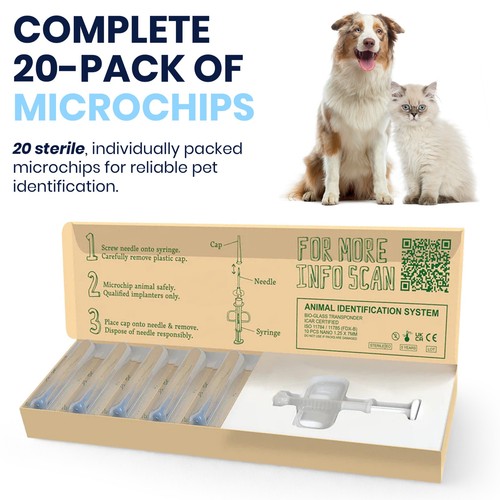 20x pet microchips cats - pet, |