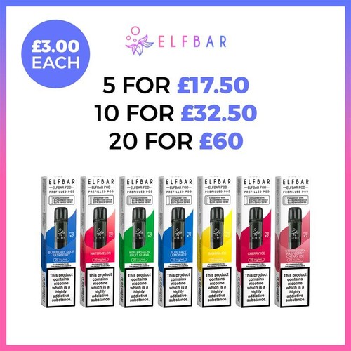 Elf bar 600 prefilled pods - 600,